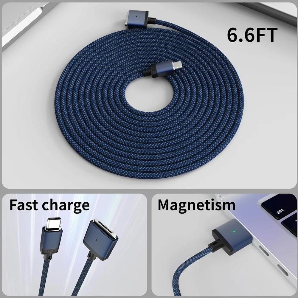Braided Blue USB-C Cable